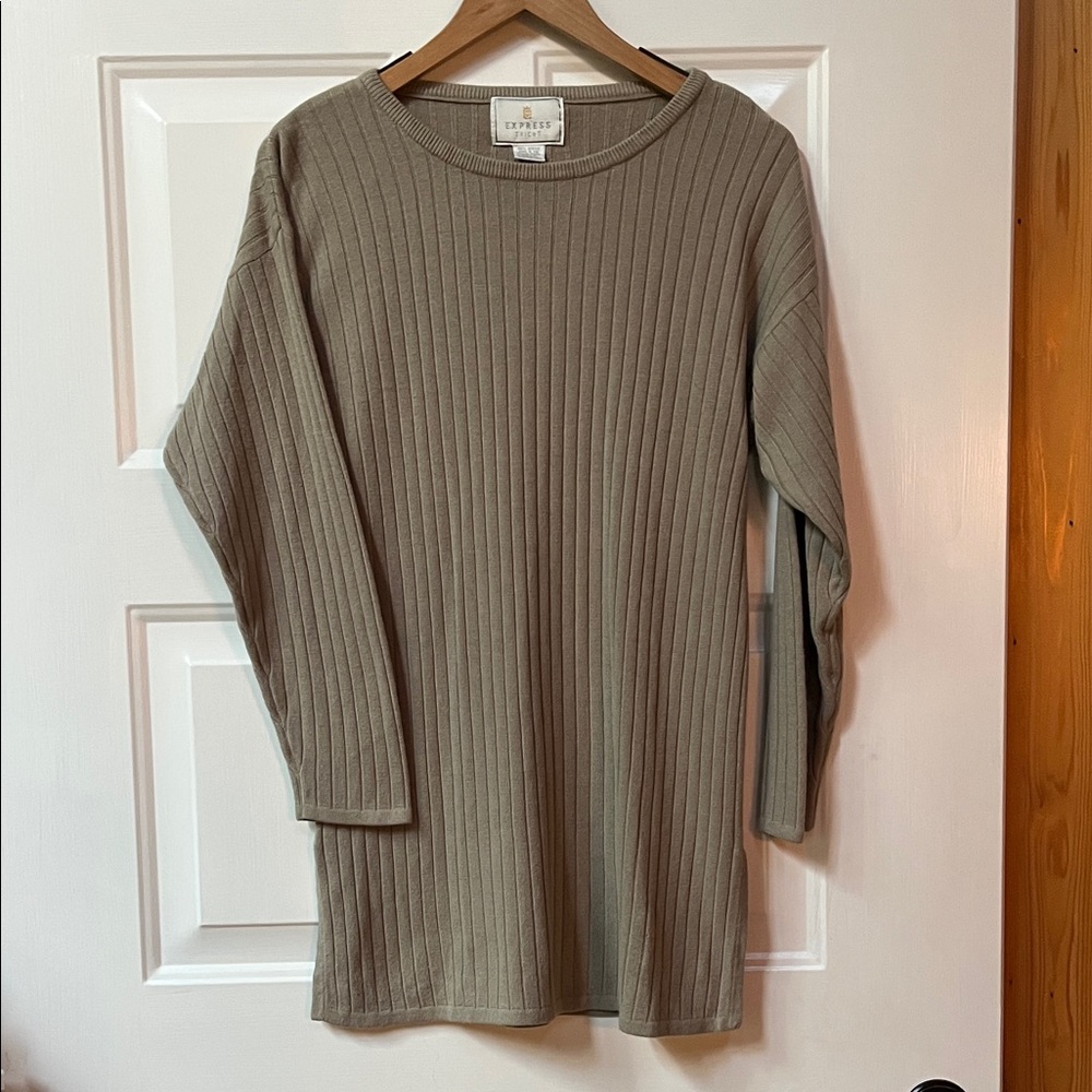 Express Tricot Ribbed Sweater